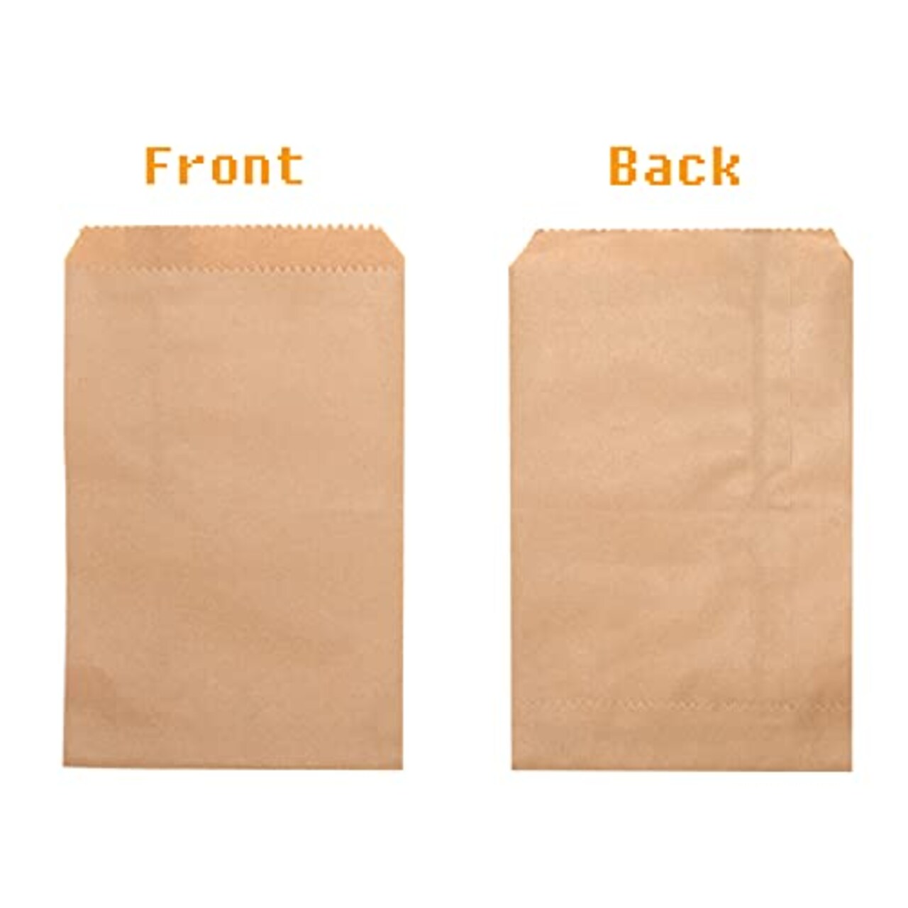 100 Pieces 3x5 Inches Natural Kraft Paper Bags for Bakery Cookies Treats Snacks Sandwiches Popcorn Small Gift bag